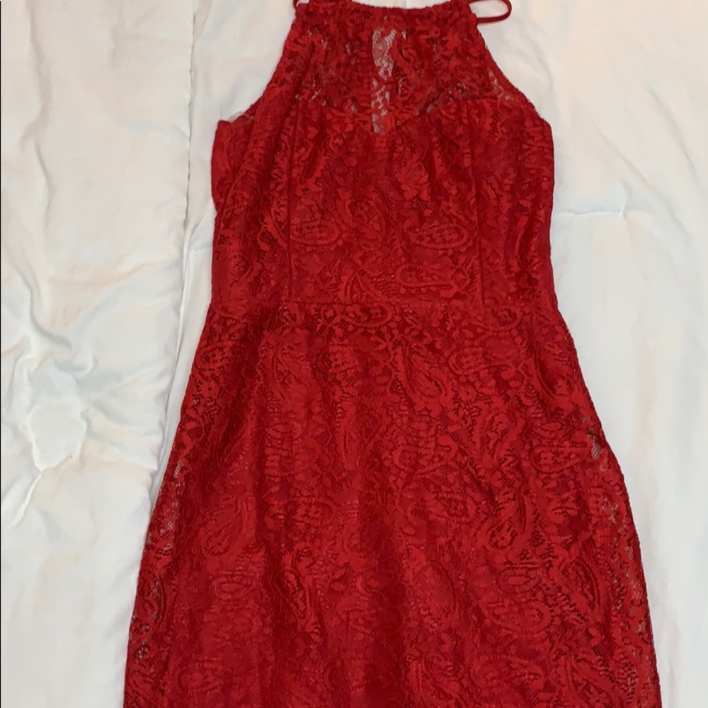 Red Floral Charlotte Russe mini dress